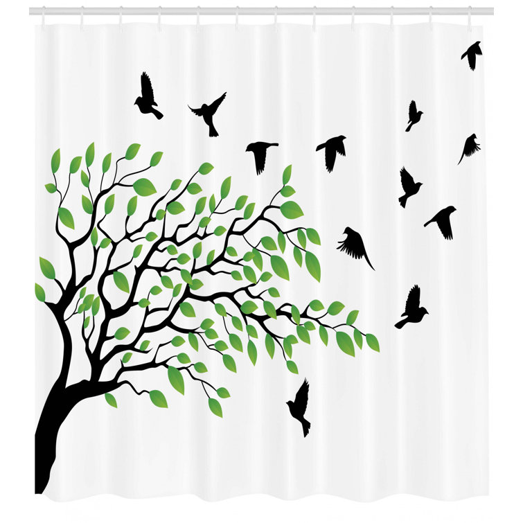 East Urban Home Shower Curtain with Hooks Included Wayfair